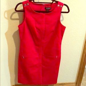 Darling cherry red dress, Sz 4 - WHBM, EUC